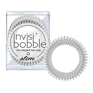 Invisibobble Резинка-браслет для волос Chrome Sweet Chrome мерцающий серебряный (Invisibobble, Slim)