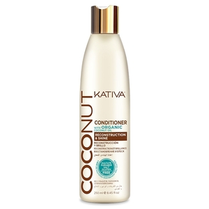 KATIVA Кондиционер восстанавливающий с органическим кокосовым маслом для поврежденных волос / COCONUT 250 мл
