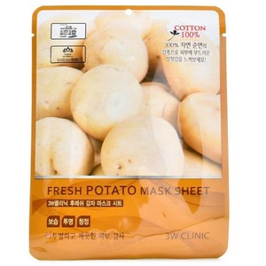 3W Clinic Тканевая маска для лица Картофель Fresh Potato Mask Sheet