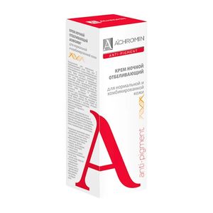 Achromin ночной крем отбеливающий для нормальной и комбинированной кожи 50 мл