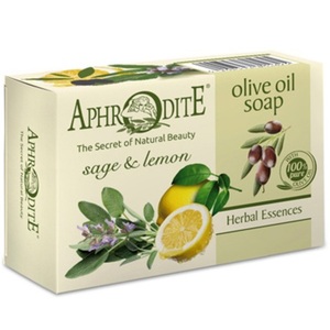 Aphrodite Мыло оливковое с шалфеем и лимоном 100 г