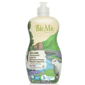 BIOMIO BIO-CARE средство для мытья посуды,овощей и фруктов с эфирным маслом лаванды и экстрактом хлопка 450мл