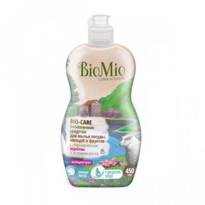 BIOMIO BIO-CARE средство для мытья посуды,овощей и фруктов с эфирным маслом вербены и экстрактом хлопка 450мл