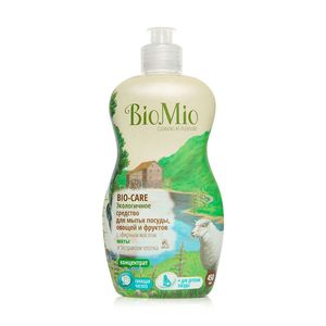 BIOMIO BIO-CARE средство для мытья посуды,овощей и фруктов с эфирным маслом мяты и экстрактом хлопка 450мл
