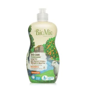 BIOMIO BIO-CARE  средство для мытья посуды,овощей и фруктов  с эфирным маслом мандарина и экстрактом хлопка 450мл