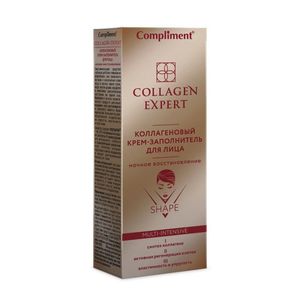 Compliment Collagen Expert Коллагеновый Крем-заполнитель ночной для лица 50мл