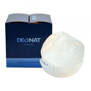 DeoNat Дезодорант кристалл природный в подарочной коробочке 155г