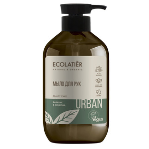 Ecolatier Urban Жидкое мыло для рук базилик и жожоба 400 мл