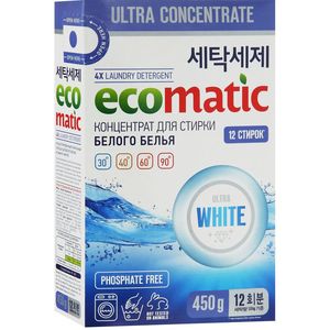 Ecomatic White Концентрированный стиральный порошок 450г