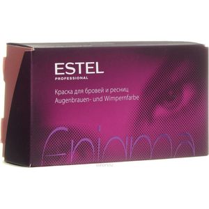 Estel Enigma Краска для бровей и ресниц тон фиолетовый (краска,эмульсия,мисочка,палочка)