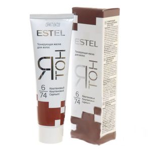 Estel ятон тонирующая маска для волос тон 6/74 каштановый 60мл