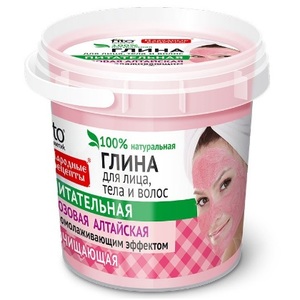 Фитокосметик Народные рецепты глина для лица/тела/волос розовая алтайская 155мл