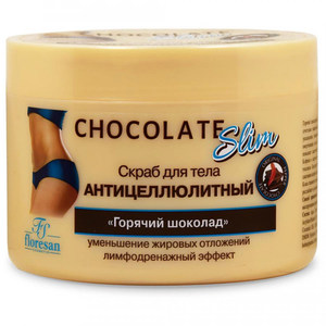 Floresan Chocolate Slim Скраб для тела антицеллюлитный Горячий шоколад 500мл