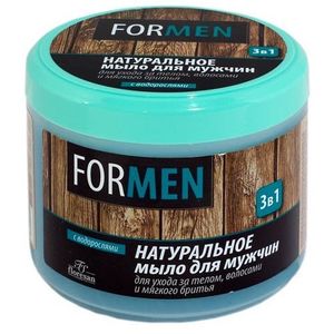 Флоресан для мужчин мыло натуральное 3в1 для ухода за телом и волосами и мягкого бритья 450мл