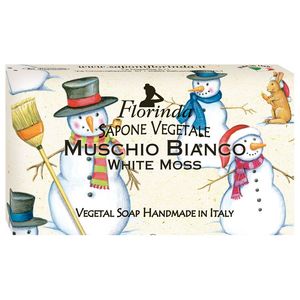 Florinda мыло Счастливого Рождества Muschio Bianco Белый Мускус 100г