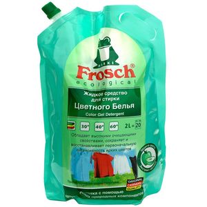 Frosch Универсальное жидкое средство для стирки цветного белья 2л
