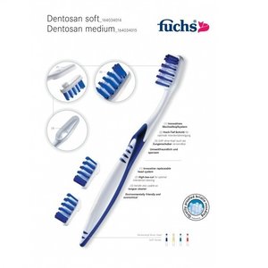 Fuchs DentoSan medium Зубная щетка со сменными головками средняя