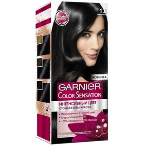 Garnier (Гарньер) КОЛОР СЕНСЕЙШН крем-краска для волос № 1.0 Драгоценный чёрный агат