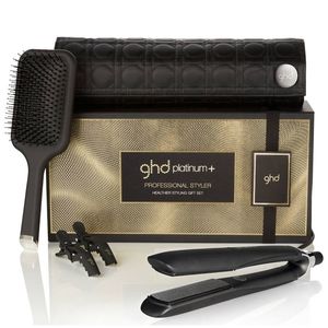 GHD Набор стайлер для укладки волос ghd platinum+термостойкая сумка+плоская щетка+зажимы