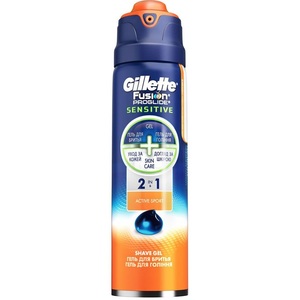 Gillette гель для бритья Фьюжн проглайд сенситив актив спорт 170мл