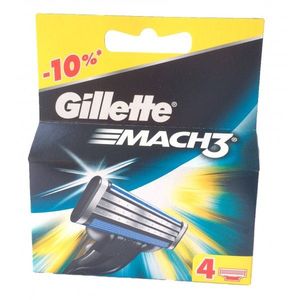 Gillette Mach3 сменные кассеты  4 шт