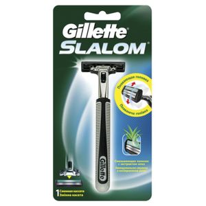 Gillette Slalom станок +1 сменная кассета Зелёный