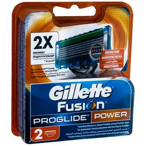 Gillette сменные кассеты Fusion ProGlide Power 2 шт