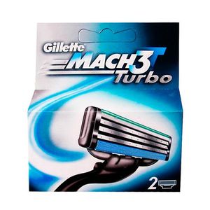 Gillette сменные кассеты Mach3 Turbo 2 шт