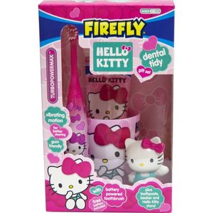 Hello Kitty Dental tidy Gift Set Набор: подставка с игрушкой, стакан, щетка Turbo на батарейке, паста 75мл