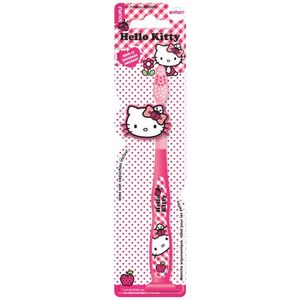 Hello Kitty Toothbrush with cap Детская зубная щетка на присоске с колпачком