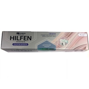 Хилфен зубная паста Сенситив формула - Для чувствительных зубов и десен 75мл
