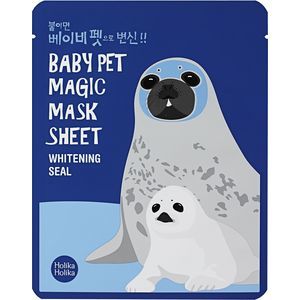 Холика Холика Baby Pet Magic Mask Sheet Тканевая маска-мордочка отбеливающая Тюлень 22 мл