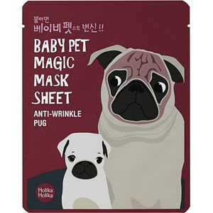 Холика Холика Baby Pet Magic Mask Sheet Тканевая маска-мордочка против морщинок Мопс 22 мл