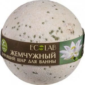 Эколаб Бурлящий шар для ванны Белый лотос и пальмроза