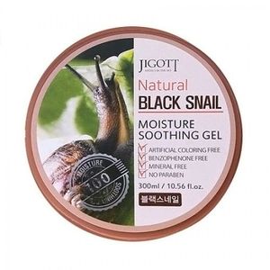 Jigott Natural увлажняющий успокаивающий гель с экстрактом муцина черной улитки 300мл