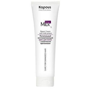 Kapous Milk Line Питательный восстанавливающий крем для волос с молочными протеинами 150 мл