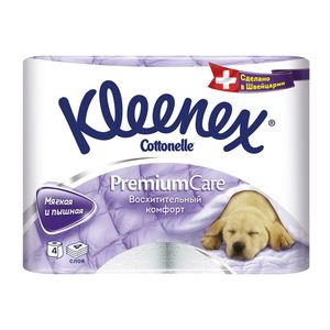 Kleenex Туалетная бумага Премиум Комфорт 4 слоя 4шт
