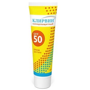 Клирвин крем для тела солнцезащитный SPF50 60г