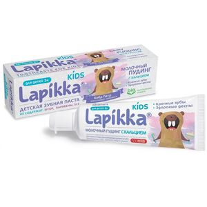 Lapikka Kids Зубная паста Молочный пудинг с кальцием 45г
