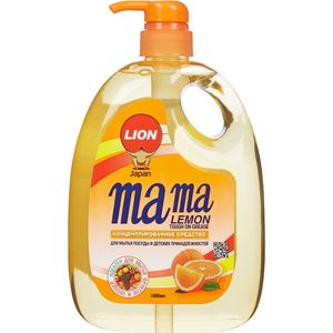 Lion Mama Lemon Tough on Grease Апельсин Гель для мытья посуды 1000мл