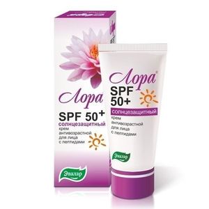 Лора SPF 50+ крем для лица солнцезащитный антивозрастной 30г