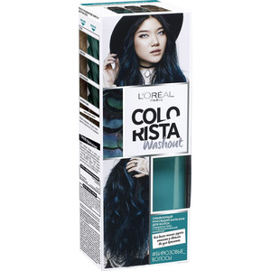 Лореаль Colorista Washout Смываемый красящий бальзам для волос Бирюзовые волосы 80мл