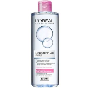 Loreal Мицелярная вода для сухой и чувствительной кожи 400мл