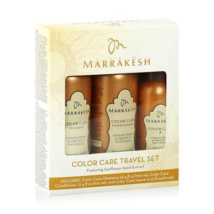 Marrakesh Color Care Travel Set Набор женский для окрашенных волос: шампунь 90мл, кондиционер 90мл, несмываемый спрей-кондиционер 30мл