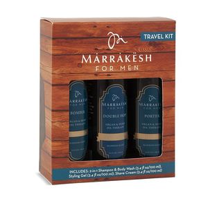Marrakesh for Men Travel Kit набор для мужчин: шампунь 2в1, крем для бритья 100мл, стайлинг-гель 100мл