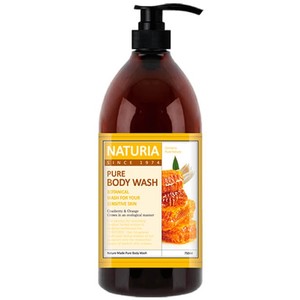 Naturia Гель для душа мед/лилия Pure body wash Honey & White Lily 750мл