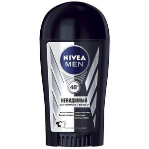 Nivea Men для мужчин дезодорант стик невидимая защита для черного и белого 40мл