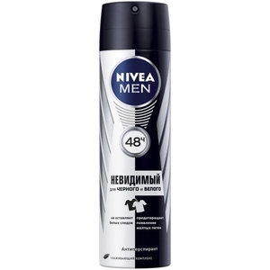 Нивея дезодорант спрей д/мужчин невидимая защита пур д/черного и белого 150мл (82241)
