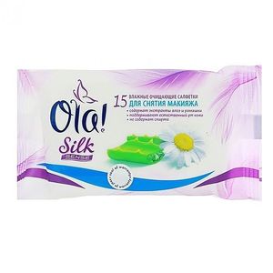 Ola Silk Sense Салфетки влажные для снятия макияжа 15шт