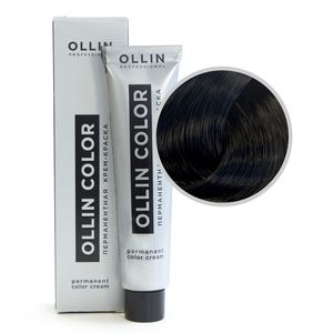 Ollin COLOR 2/0 черный Перманентная крем-краска для волос 60мл